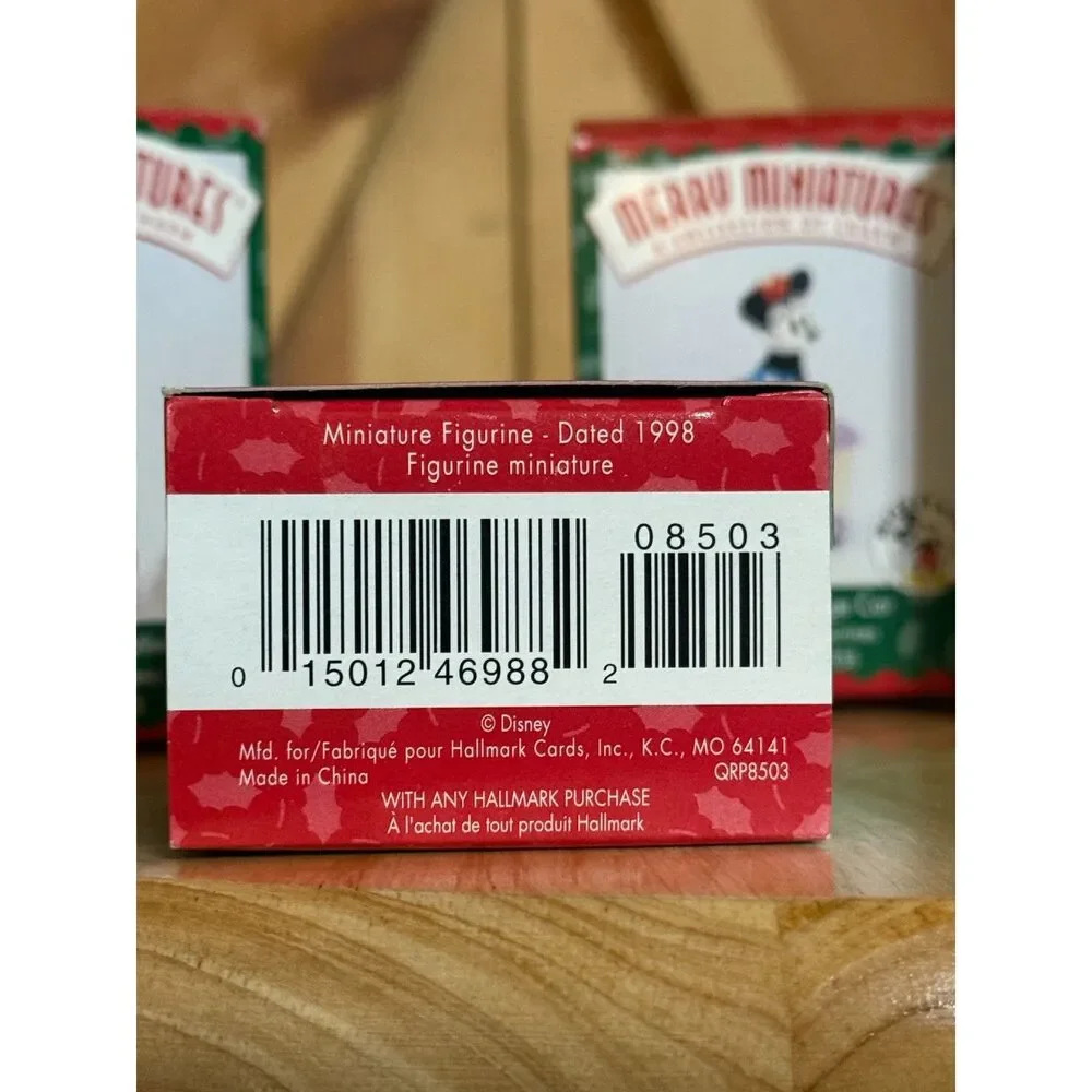 1998 EMPTY BOXES ONLY Hallmark Merry Miniatures Mickey Express Complete Set 5